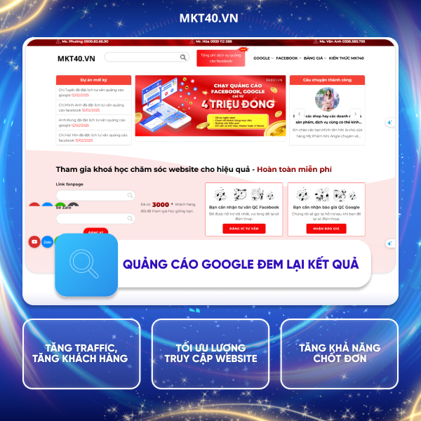 Báo Giá Dịch Vụ Quảng Cáo Google Trọn Gói Mới Nhất Năm 2025