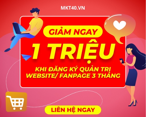 Giảm Ngay 1 Triệu Khi Đăng Ký Quản Trị Website/ Fanpage 3 Tháng