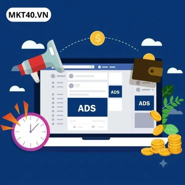 Dịch vụ chạy quảng cáo Facebook hình ảnh đẹp tại MKT40 với giải pháp thiết kế và tối ưu quảng cáo chuyên nghiệp