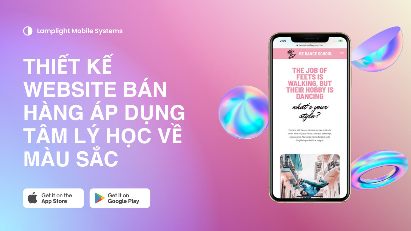 Thiết kế website áp dụng tâm lý học về màu sắc